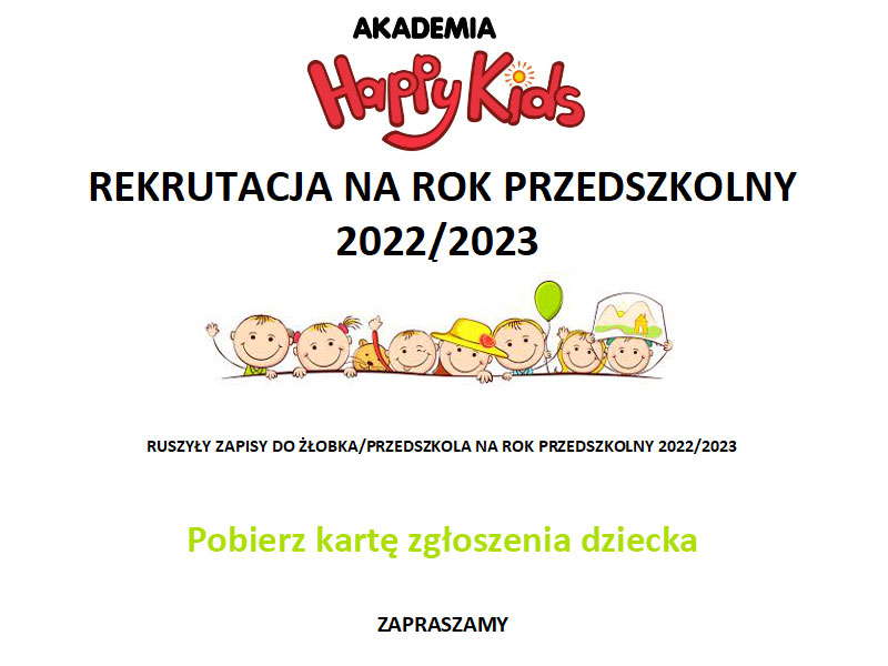 rekrutacja do przedszkole 2022 2023